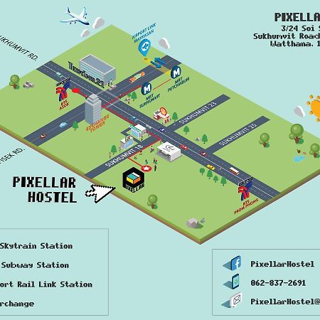 Pixellar Hostel 방콕 외부 사진