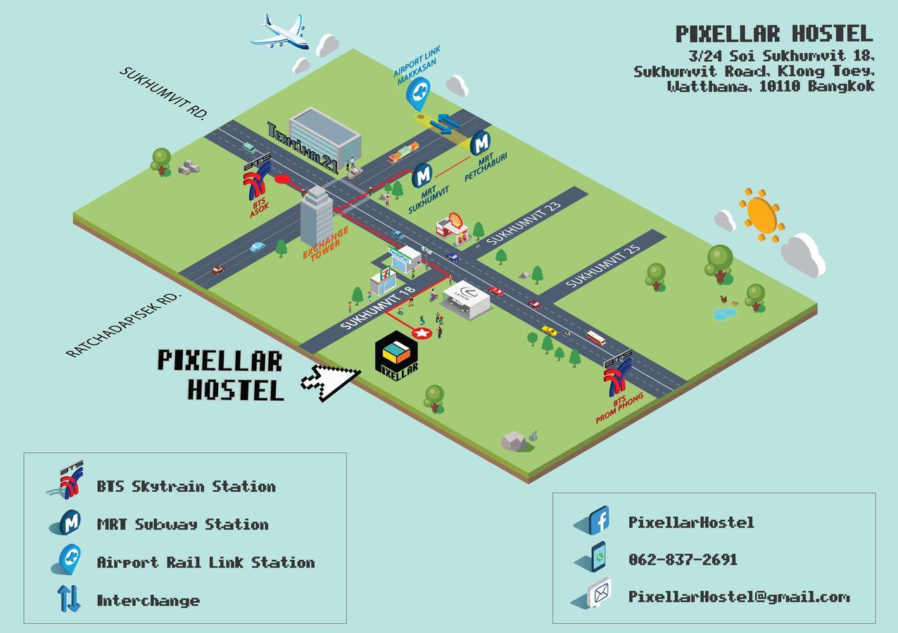 Pixellar Hostel 방콕 외부 사진